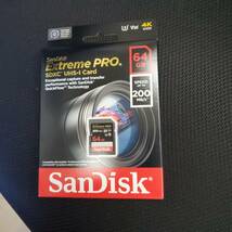 697-698 新品 SanDisk 64GB Extreme Pro SDXC UHS-I V30 U3 Class10 SDSDXXU-064G 海外リテ-ル_画像1