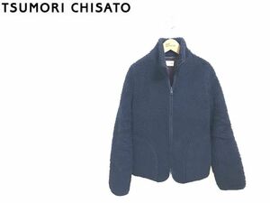  Tsumori Chisato fleece reversible mo Como ko navy blue navy purple TSUMORI CHISATO