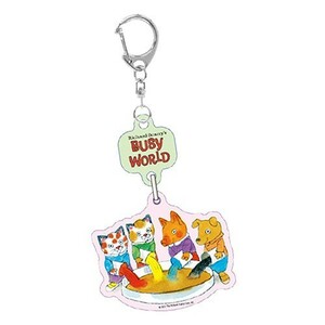 送料込 リチャードスキャリー 2連 アクリルキーホルダー (絵の具 ) 17496 Richard Scarry アクキー キーホルダー キャラクター