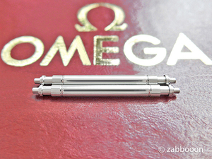 オメガ純正 OMEGA バネ棒 18mm シーマスター300 36mm スピードマスターAutomatic 3510 3511 3513 ２本１セット新品 送料無料！