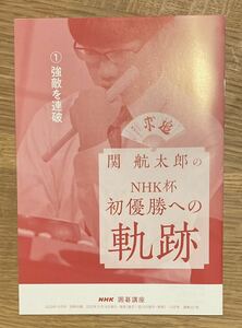 【非売品】関航太郎のNHK杯初優勝への軌跡【新品】NHK囲碁講座 2023年10月号別冊付録 趣味 実用 脳トレ 未読品 レア