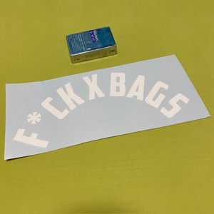 Strictly Static 　◎F*KBAGS ARCHED◎白　ステッカー　　UK　ストリクトリー　スタティック　車高調 USDM