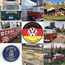 SLOW MOVING VEHICLE MAGNETS　Split Bus Uphill Sorry　ステッカー　タイプ２　T1 T2 T3 バス　空冷　VWBUS VW フォルクスワーゲン スロー_画像6