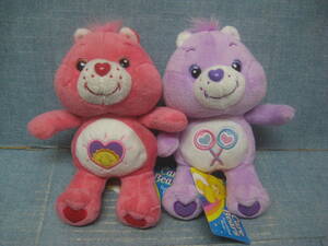 ☆Care Bears ケアベア ぬいぐるみ タグ付き 2体セット かなり昔の物 希少 ☆