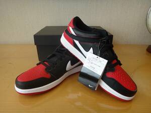 ナイキ NIKE エアジョーダンAIR JORDAN 1 LOW FLYEASE "BLACK WHITE GYM RED" DM1206-066 （ブラック/ホワイト/ジムレッド）