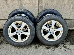 超バリ溝 225/65R17 ダンロップ ウインターマックス 2020年 8.5～9.5分山 スタッドレス 4本セット エクストレイル ハリアー ヴァンガード