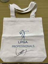 女子プロゴルフ　渋野日向子　直筆サイン　非売品　LPGA トートバッグ エコバッグ 全英オープン_画像1