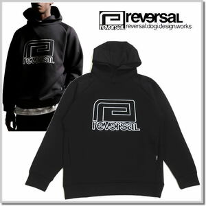 リバーサル reversal LINE LOGO DRY TECH HOODIE rv23aw202-BLACK-L スウエットパーカー