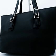 1円【未使用級■定価10万】COACH コーチ チャーム A4 ビジネス バッグ ブリーフケース トート レザー メンズ レディース 大容量 ブラック_画像2