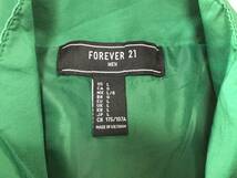 ■美品!! forever21 men's ウインドブレーカー プルオーバータイプ Ｌ グリーン 送料510円♪_画像2