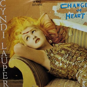 12'LP オランダ盤 シンディ・ローパー Change Of Heart 4曲入り