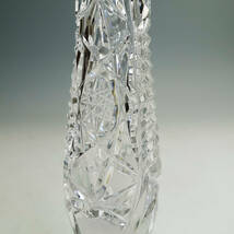 未使用品 BOHEMIA ボヘミアンガラス 一輪挿し 花瓶 フラワーベース クリスタル 伝統工芸 花器 花入 K2907_画像6