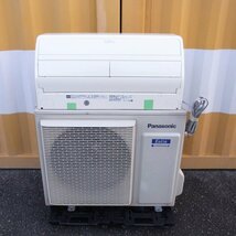 Panasonic ルームエアコン Eolia ナノイーX搭載 主に14畳用 エオリア 4.0kW 自動掃除 CS-40HV2E6-W 単相200V 2018年製_画像1