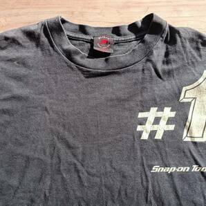 送料無料♪USA製Snap-on Tools スナップオン カットソー 長袖Tシャツ size L ブラック #1 ハーレー 世田谷ベースvintageアメリカ製古着USEDの画像2