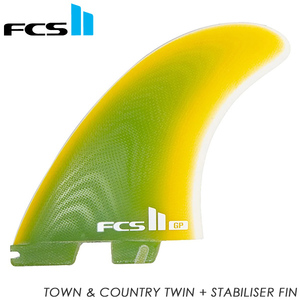 【新品】FCS II エフシーエスツー フィン T&C PG Twin+1 XLarge Yellow Fade Retail Fins