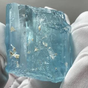 【赤字 限界価格】青がとても綺麗 パキスタン産 アクアマリン 原石 約43g 磨きなし 0114の画像7