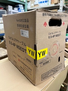 (JT2310)日本製線【0.5-4P NSEDT】YW　Cat 5e UTPケーブル　中古品写真が全て