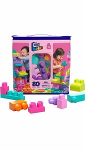 メガブロック(MEGA BLOKS たっぷり80個ブロックパック ピンク