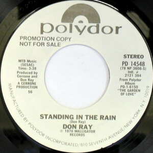 Don Ray Standing In The Rain promo US 45