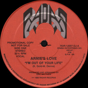 Arnie's Love I'm Out Of Your Life 12
