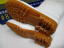 E215/未使用 25.5cm KAWANISHI 衛生 耐油長靴 作業靴 レインシューズ ホワイト 白 清掃 作業 食品業_画像3