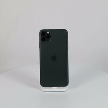 ★１円スタートお得！★ Apple iPhone11 ProMax 64GB ミッドナイトグリーン 【A2218】バッテリー98% SIMロック解除済み 中古品 デモ機_画像3