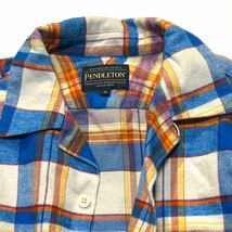 【PENDLETON】Safari掲載◎!!ペンドルトン 定価1.7万 オープンカラー フランネルチェックシャツ ネルシャツ コットンチェックシャツ _画像4