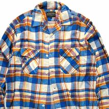 【PENDLETON】Safari掲載◎!!ペンドルトン 定価1.7万 オープンカラー フランネルチェックシャツ ネルシャツ コットンチェックシャツ _画像3