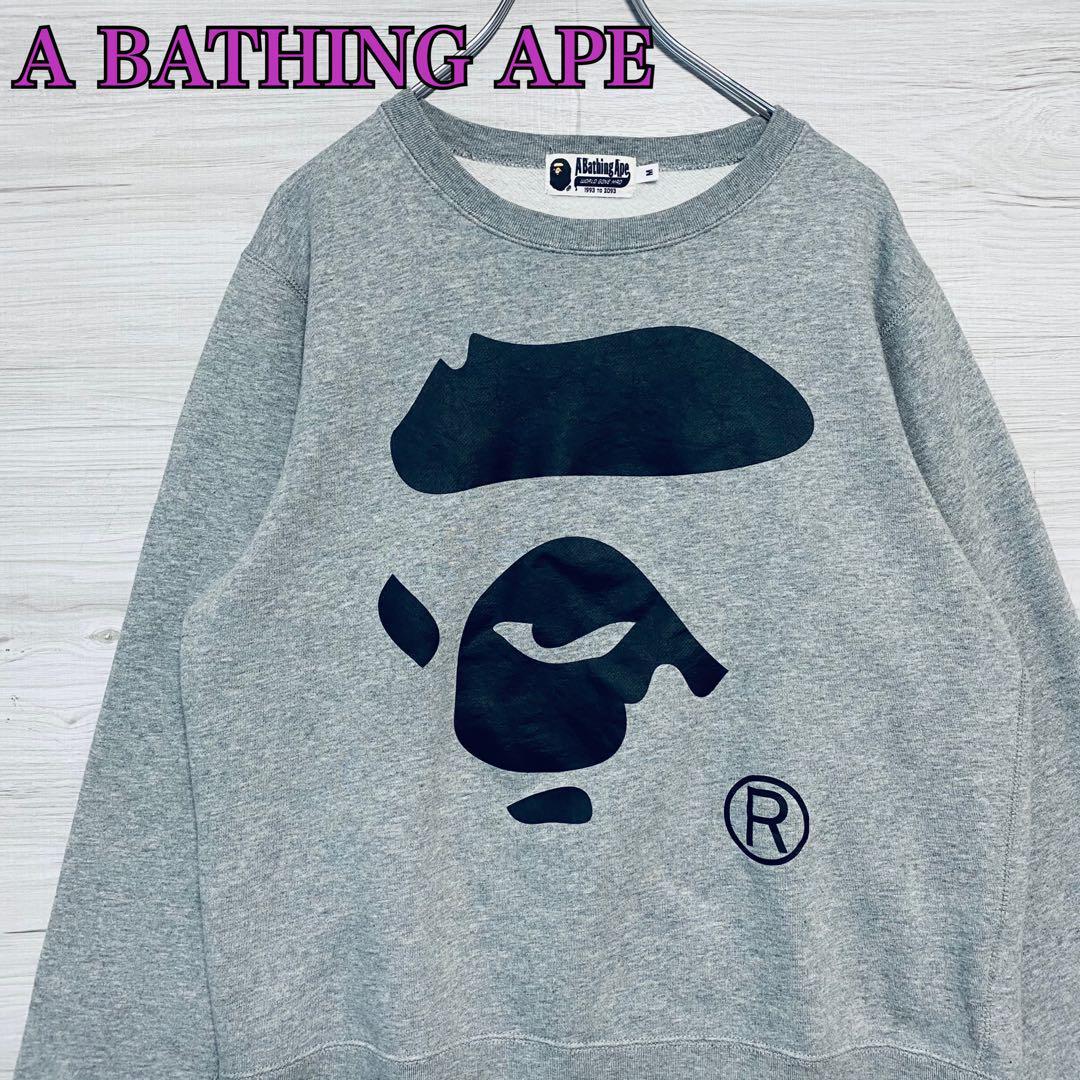 A BATHING APE】 アベイシングエイプ 袖シャークWGM トレーナー