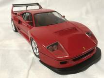  フジミ 1/16 フェラーリ F40 コンペティツィオーネ 塗装済完成品 タミヤ ハセガワ アオシマ デアゴスティーニ アシェット 京商 ポケール_画像8