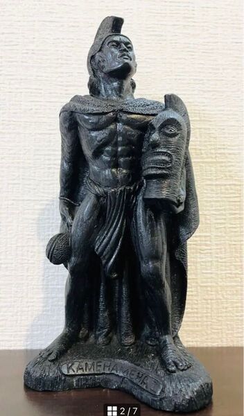 カメハメハ大王 置物 像 ココジョー 溶岩 ハワイ インテリア ヴィンテージ