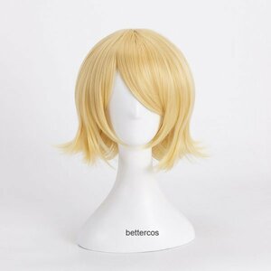 cos300_wig mirror sound Lynn VOCALOID 02 black cosplay wig 