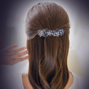 ヘアクリップ OL 女性 ガールズ ビンテージ クリスタル ヘアピン スプリング バレッタ ヘアアクセサリー オフィス 結婚式