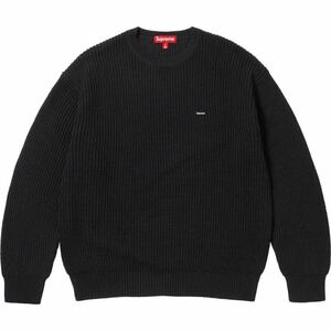 送料無料 M 黒 Supreme Small Box Logo Ribbed Sweater Black シュプリーム スモール ボックスロゴ セーター ブラック 23FW 新品未使用