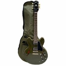 EPIPHONE ES-335 IG (Olive Drab Green) セミアコ エレキギター 2021年製 エピフォン_画像1