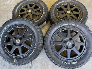 4本セット MLJ エクストリームJ XTREME-J 14X4.5J 4/100 43 FB MUDSTAR マッドスター radial M/T 165/65R14 ホワイトレター ハスラー など