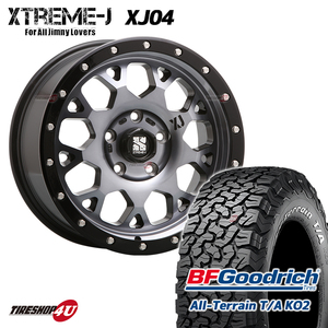 4本セット XTREME-J XJ04 18x8.0J 5/127 +35 GBM BFグッドリッチ オールテレーン T/A KO2 265/65R18 WL ジープ ラングラー JL JK