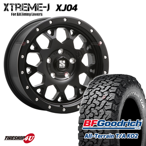 4本セット XTREME-J XJ04 16x7.0J 5/114.3 +35 SBK BFGoodrich All-Terrain T/A KO2 225/70R16 ホワイトレター CX-5 RAV4 アウトランダー