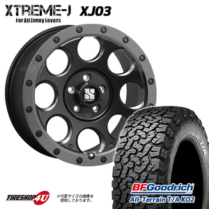 4本セット XTREME-J XJ03 17x7.5J 5/114.3 +42 FBK BFGoodrich All-Terrain T/A KO2 225/65R17 ブラックレター アウトバック ハリアー