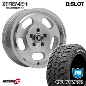 4本セット XTREME-J D:SLOT DSLOT 16x6.5J 5/114.3 +30 PL MONSTA MUD WARRIOR M/T 215/70R16 ホワイトレター RAV4 デリカD5 フォレスター