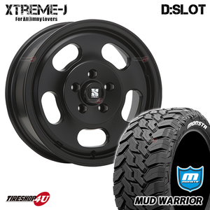 4本セット XTREME-J D:SLOT DSLOT 16x6.5J 5/114.3 +30 SBK MONSTA MUD WARRIOR M/T 235/70R16 ホワイトレター デリカD5 アウトランダー