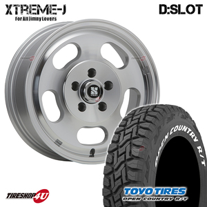 4本セット XTREME-J D:SLOT DSLOT 16x6.5J 5/114.3 +30 PL TOYO OPEN COUNTRY R/T 225/70R16 ホワイトレター RAV4 デリカD5 フォレスター