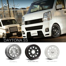 4本セット DAYTONA SS デイトナ 15x6.0J 4/100 +30 BK MUDSTAR radial A/T 175/65R15 ホワイトレター プロボックス サクシード_画像4