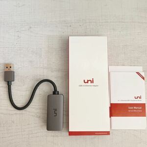 uni USB LAN変換アダプター USB3.0[1000Mbps高速通信] Switch対応 アルミ製 ギガビット イーサネット Macbook/XPS/ThinkPad/Surface