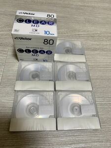 新品MDディスク15枚【Victor　CLEAR 80　Recordable ビクター　ミニディスク10枚セット】＋【SONY ソニー Neige 74 MINI DISC 5枚セット】