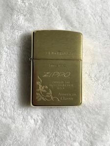 ZIPPO ジッポー オイルライターSOLID BRASS ソリッドブラス 真鍮 未使用品　1996年製 アンティーク ビンテージ ヴィンテージ タバコ たばこ