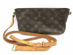 ☆LOUIS VUITTON ルイヴィトン モノグラム トロター ショルダーバッグ M51240 ショルダー紐難有 ジャンク品 中古 現状渡し レディース☆