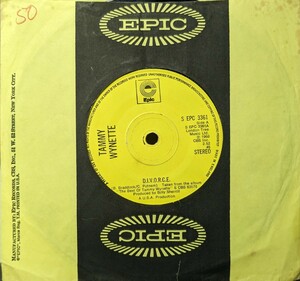  ☆TAMMY WYNETTE/D.I.V.O.R.C.E.1968'UK EPIC7INCH