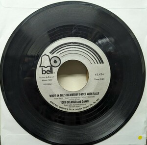  ☆TONY ORLANDO&DAWN/WHO'S IN THE STRAWBERRY PATCH WITH SALLY1973'USA 7INCH