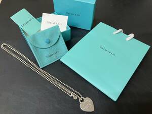 TIFFANY＆Co. TIFFANY ティファニー リターントゥ ハート SILVER925 シルバー ネックレス 管理№15043